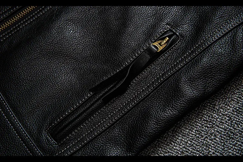 Free shipping. Brand new Pro motor biker real leather jacket.black men rider cowhide coat.quality leather cloth cuero natural