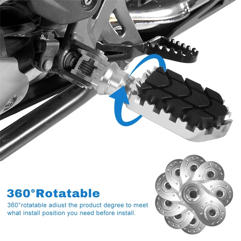 R1200GS R1250GS Footrest Footpeg For BMW R1200 R1250 GS LC ADV 2013 - 2023 Foot Rests Foot Pegs F750GS F850GS Adventure S1000XR