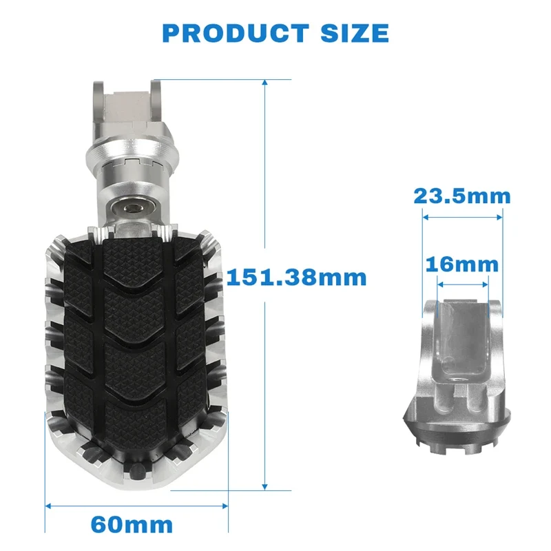 R1200GS R1250GS Footrest Footpeg For BMW R1200 R1250 GS LC ADV 2013 - 2023 Foot Rests Foot Pegs F750GS F850GS Adventure S1000XR