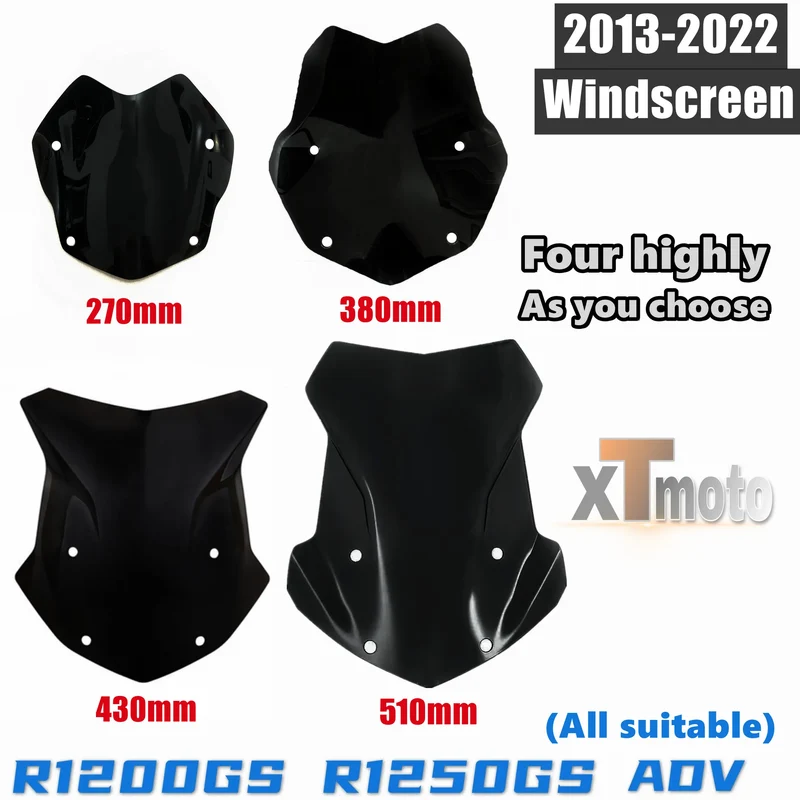 For BMW R1250GS R1200GS Adventure R1250 GS LC ADV Windshield Windscreen Wind Shield Screen Deflector Spoiler Protector 2013-2022