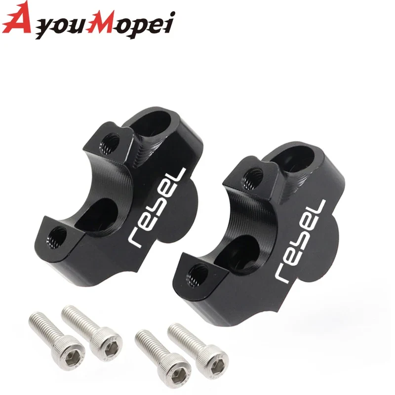 Handlebar Risers Fat Bar Riser CNC Aluminum Fit For Honda CMX 1100 REBEL 1100 CMX1100 2021-2023CMX Mounting Standard Bar Riser