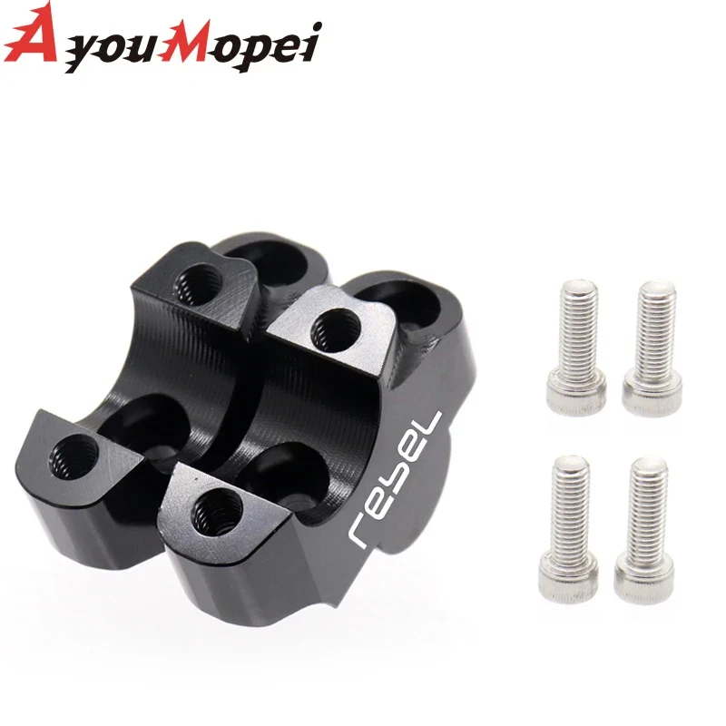 Handlebar Risers Fat Bar Riser CNC Aluminum Fit For Honda CMX 1100 REBEL 1100 CMX1100 2021-2023CMX Mounting Standard Bar Riser