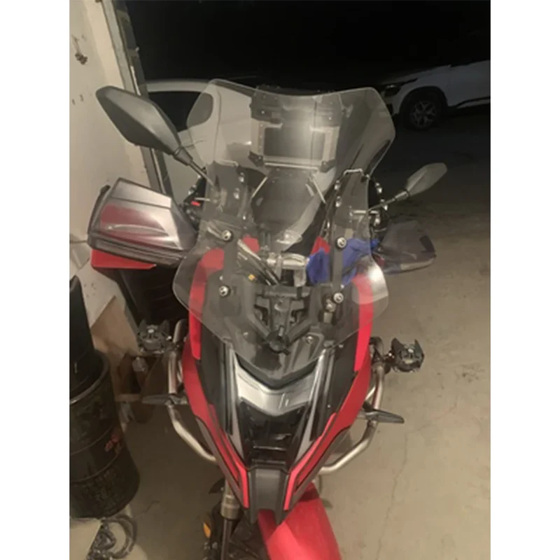 For Loncin VOGE 500DS 500 DS 650 650DS Motorcycle Heightening Widening Windshield Front Wind Shield Deflector Windscreen Guard