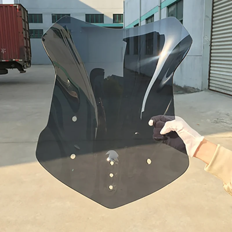 For Loncin VOGE 500DS 500 DS 650 650DS Motorcycle Heightening Widening Windshield Front Wind Shield Deflector Windscreen Guard