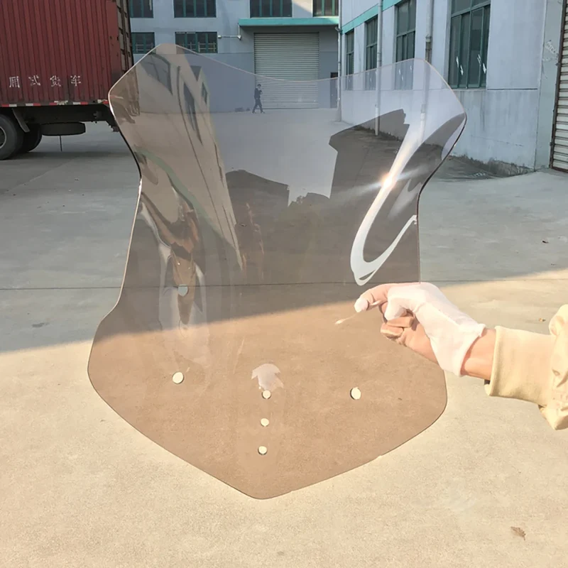 For Loncin VOGE 500DS 500 DS 650 650DS Motorcycle Heightening Widening Windshield Front Wind Shield Deflector Windscreen Guard