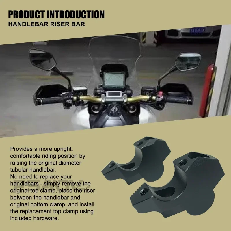 X-ADV 750 Handlebar Riser Heightening Clamp Mount Fit For Honda XADV750 ADV 160 150 350 ADV160 ADV150 ADV350