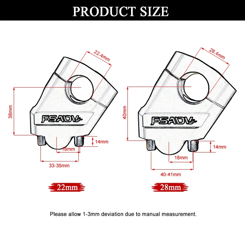 For BMW G310GS G310R G310 G 310 GS R 2017-2021 Motorcycle Handlebar Handle Bar Riser Heighten Extend Mount Clamp Adapter