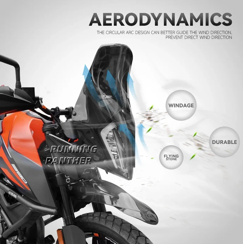 FOR 390 790 890 ADV Adventure Rally 2017-2021 2020 Motorcycle Rally Windshield Wind Deflector WindScreen Visor Viser Compatible