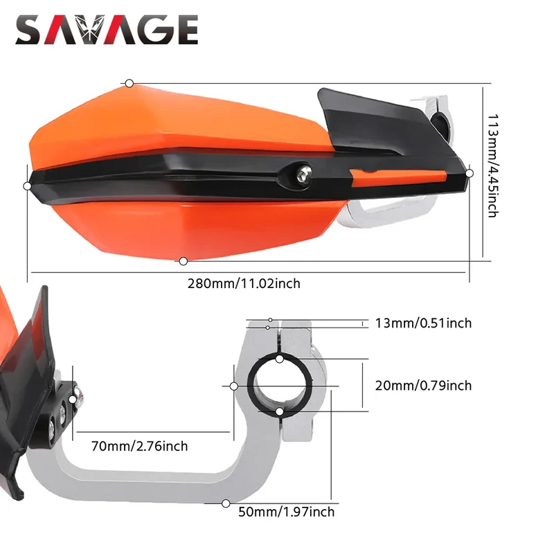 Hand Guard Protector For DUKE 125 200 250 390 2012-2020 EXC EXC-F XCW 500 450 300 150 Motorcycle Accessories Handlebar Handguard