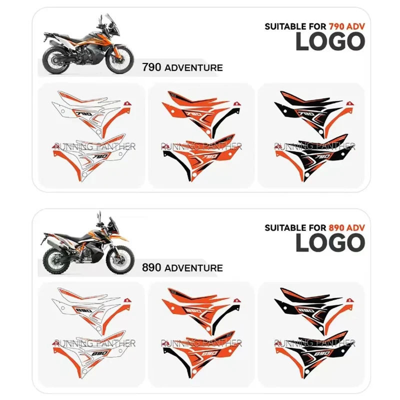 Motorcycle Front Fairing Side Panels Wind Deflector Windscreen Plate Cover For 790 890 ADV Adventure R S 2022 and Before Year