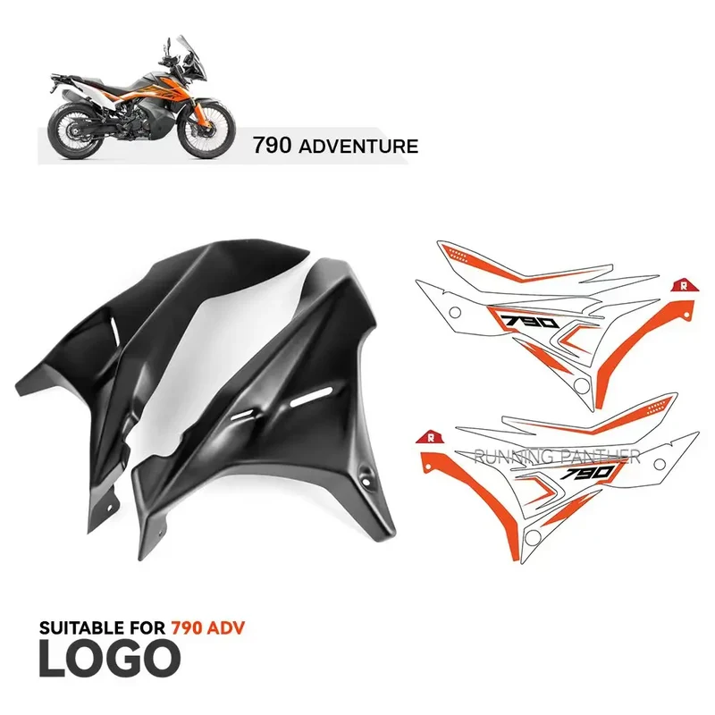 Motorcycle Front Fairing Side Panels Wind Deflector Windscreen Plate Cover For 790 890 ADV Adventure R S 2022 and Before Year