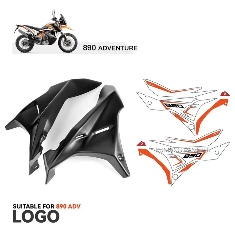 Motorcycle Front Fairing Side Panels Wind Deflector Windscreen Plate Cover For 790 890 ADV Adventure R S 2022 and Before Year