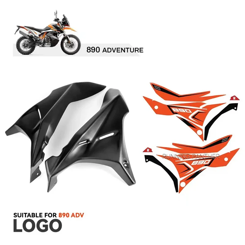 Motorcycle Front Fairing Side Panels Wind Deflector Windscreen Plate Cover For 790 890 ADV Adventure R S 2022 and Before Year