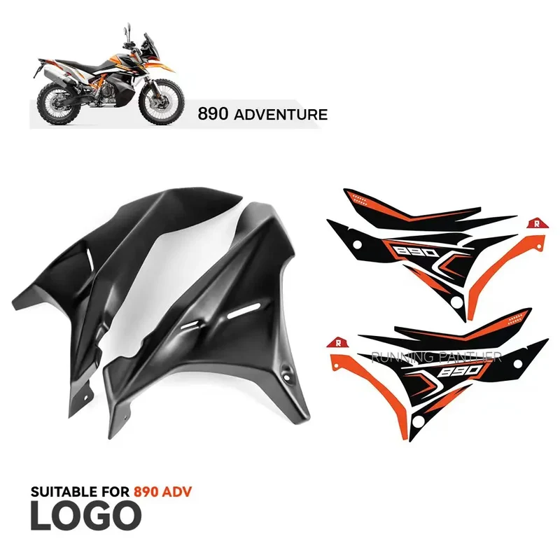 Motorcycle Front Fairing Side Panels Wind Deflector Windscreen Plate Cover For 790 890 ADV Adventure R S 2022 and Before Year