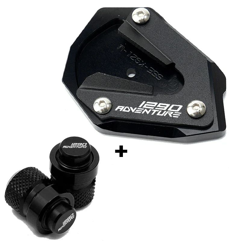 For KTM 1290 SUPER ADVENTURE S 1290 SAS 2021 2022 2023 Motorcycle Accessories Valve Caps Kickstand Foot Pad Side Stand Extension