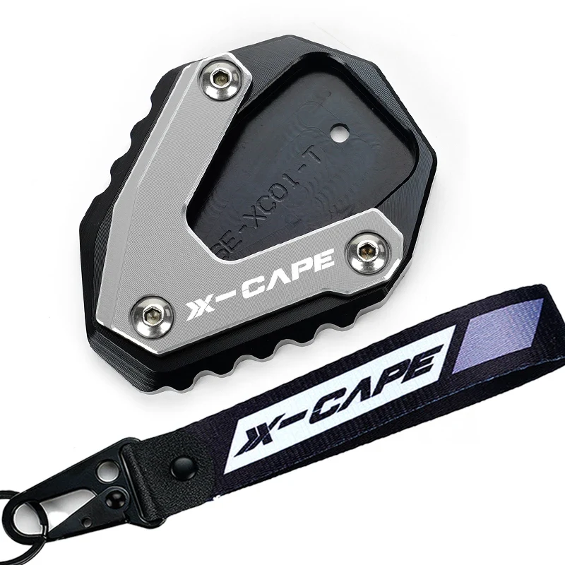 For Moto Morini X-Cape 650 650X 2022 2023 Motorcycle Accessories Key Chain CNC Side Stand Foot Enlarger Kickstand Pad XCape 650