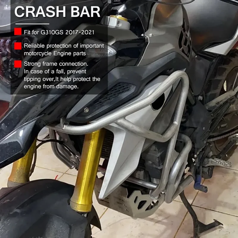 Crash Bars Bumpers For BMW G310GS G310R 2017-2020 2021 G310 GS G310 R G 310R Motorcycle Engine Guard Tank protector Upper Cover