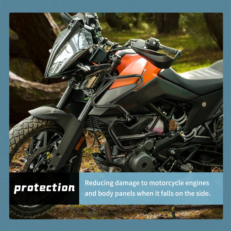 For KTM 390 Adventure 2020-2023 Accessories Steel Highway Carsh Bar Engine Guard Motorcyle Bodywork Frame Protection Bumper Kits
