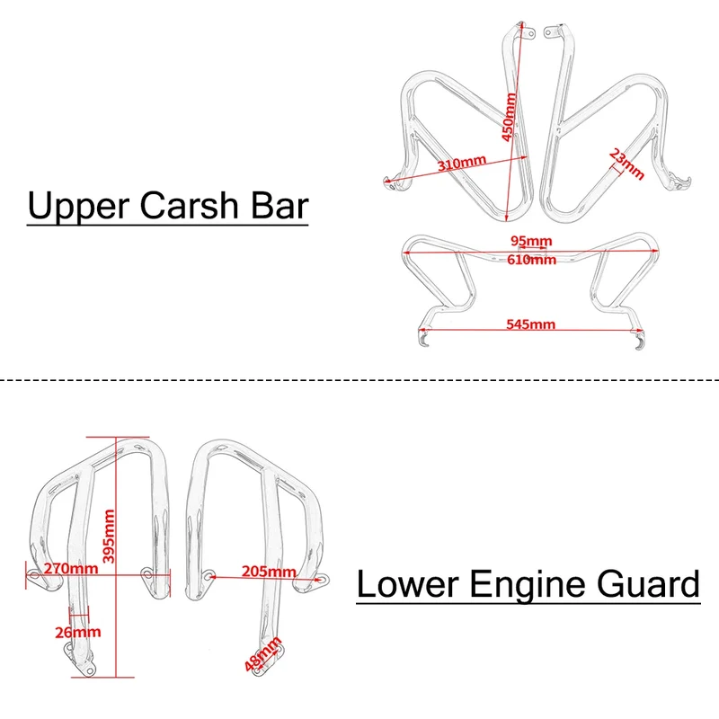 For KTM 390 Adventure 2020-2023 Accessories Steel Highway Carsh Bar Engine Guard Motorcyle Bodywork Frame Protection Bumper Kits