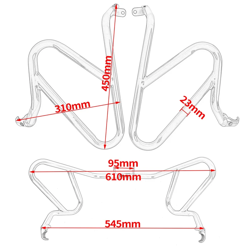 For KTM 390 Adventure 2020-2023 Accessories Steel Highway Carsh Bar Engine Guard Motorcyle Bodywork Frame Protection Bumper Kits
