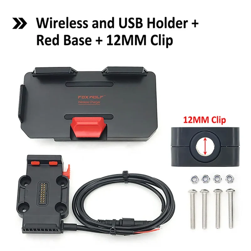 NEW FOR Benelli TRK702 TRK 702 X TRK702X 2022- Motorcycle GPS Phone Holder USB & Wireless Charger Navigation Bracket Mount Stand