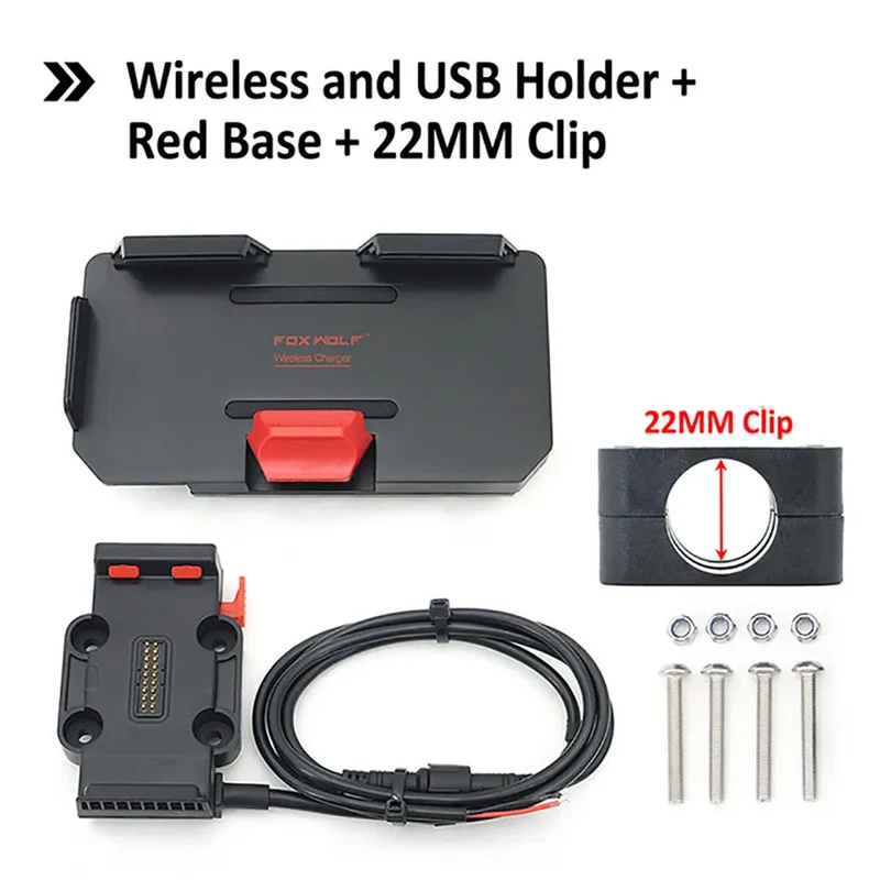 NEW FOR Benelli TRK702 TRK 702 X TRK702X 2022- Motorcycle GPS Phone Holder USB & Wireless Charger Navigation Bracket Mount Stand