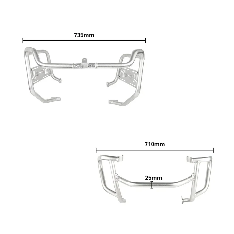 Engine Guard Bumpers Tank Protector Cover For Benelli TRK702X TRK-702-X 2023 Upper Lower Motorcycle Crash Bars Frame Protection