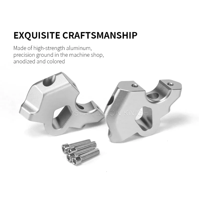 Motorcycle Handlebar Riser Drag Handle Bar Clamp Extend Adapter For BMW R1300GS R 1300 GS 2024-