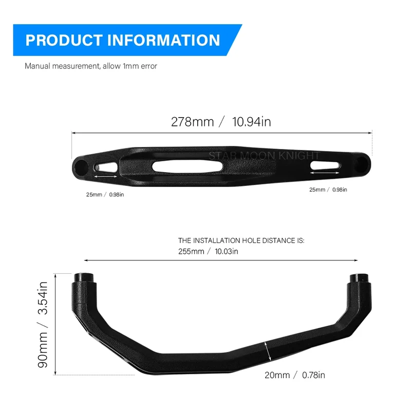 FOR YAMAHA TENERE 700 Tenere700 XT700Z XT 700 Z Motorcycle Accessories Passenger Rear Grab Handle Seat Hand Handle Grab Bar Rail