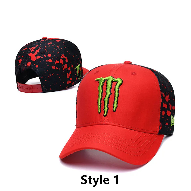 Monster Energy Baseball Cap Snapback Hat Hats & Caps Men Moto Letters Racing Motocross Riding Hip Hop Sun Hats