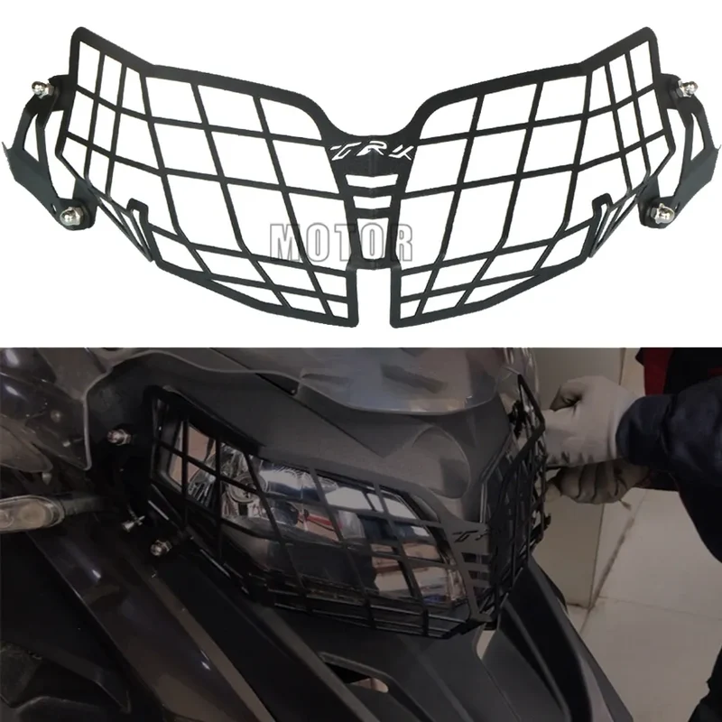 For Benelli TRK502 TRK502X TRK 502 502X 2018-2021 2020 Motorcycle Accessories Headlight Head Light Guard Protector Grille Covers