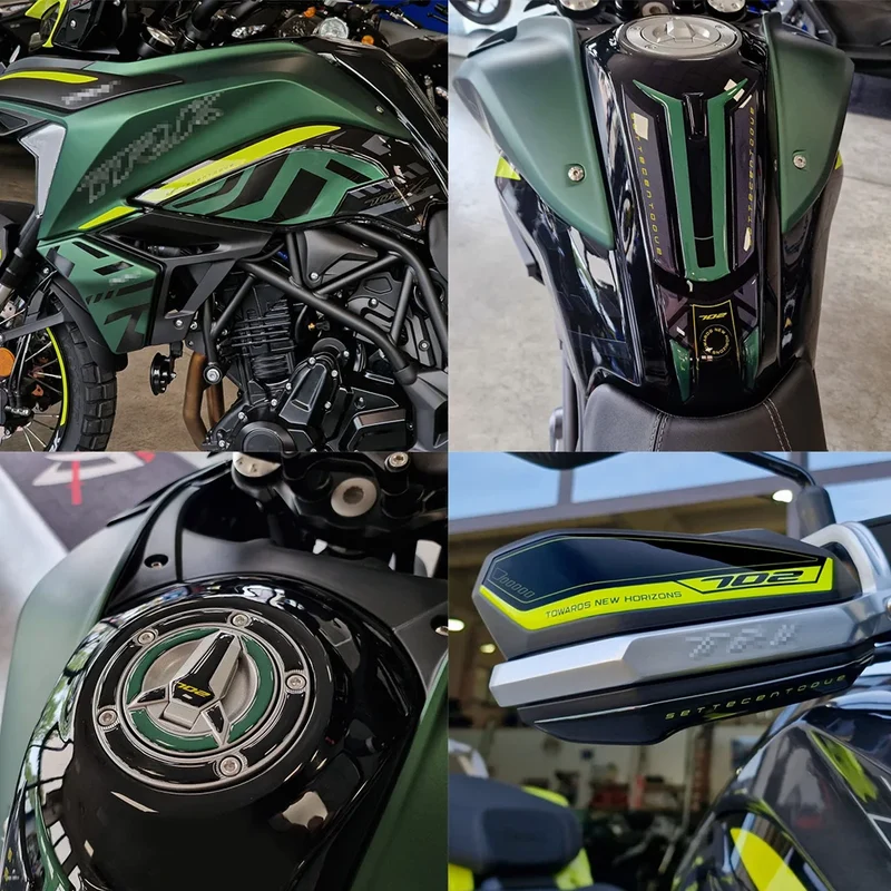 TRK702X 2023 Motorcycle Accessories 3D Gel Epoxy Resin Sticker Kit Tank Pad Protection For Benelli TRK 702X TRK 702 X