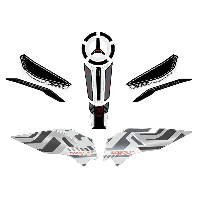TRK702X 2023 Motorcycle Accessories 3D Gel Epoxy Resin Sticker Kit Tank Pad Protection For Benelli TRK 702X TRK 702 X
