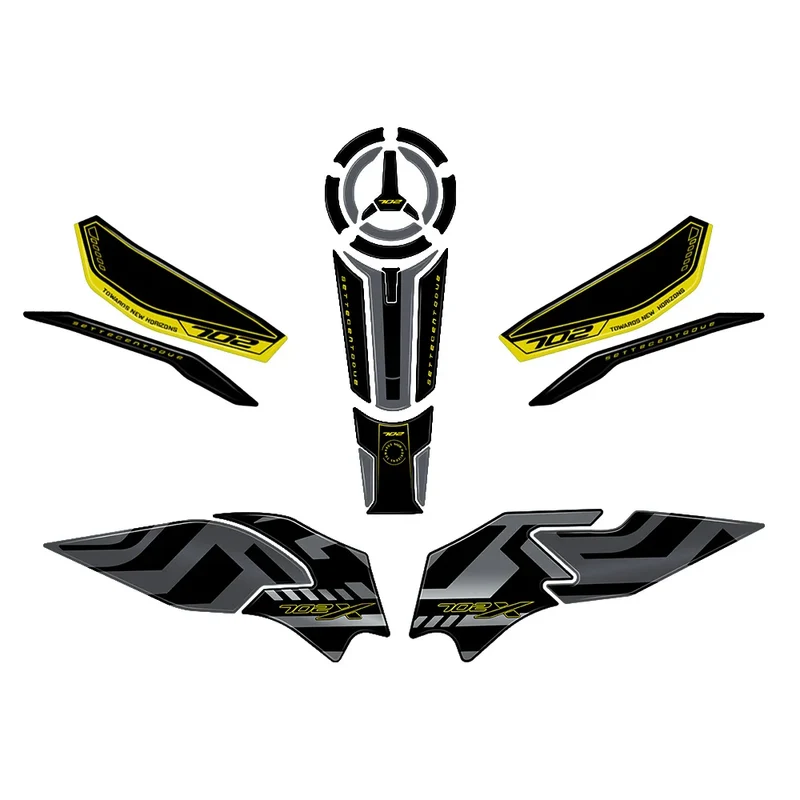 TRK702X 2023 Motorcycle Accessories 3D Gel Epoxy Resin Sticker Kit Tank Pad Protection For Benelli TRK 702X TRK 702 X