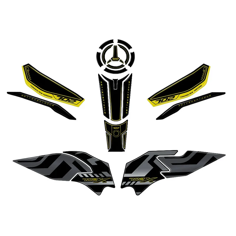 TRK702X 2023 Motorcycle Accessories 3D Gel Epoxy Resin Sticker Kit Tank Pad Protection For Benelli TRK 702X TRK 702 X