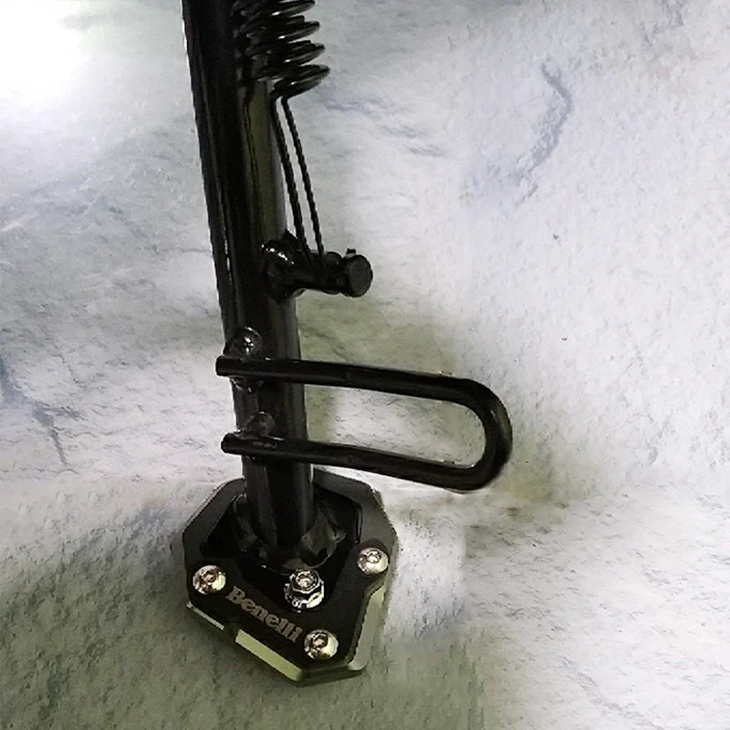 Motorcycle Accessories Side Stand Extension Kickstand foot Enlarger For Benelli TRK251 leoncino 500 leoncino 250