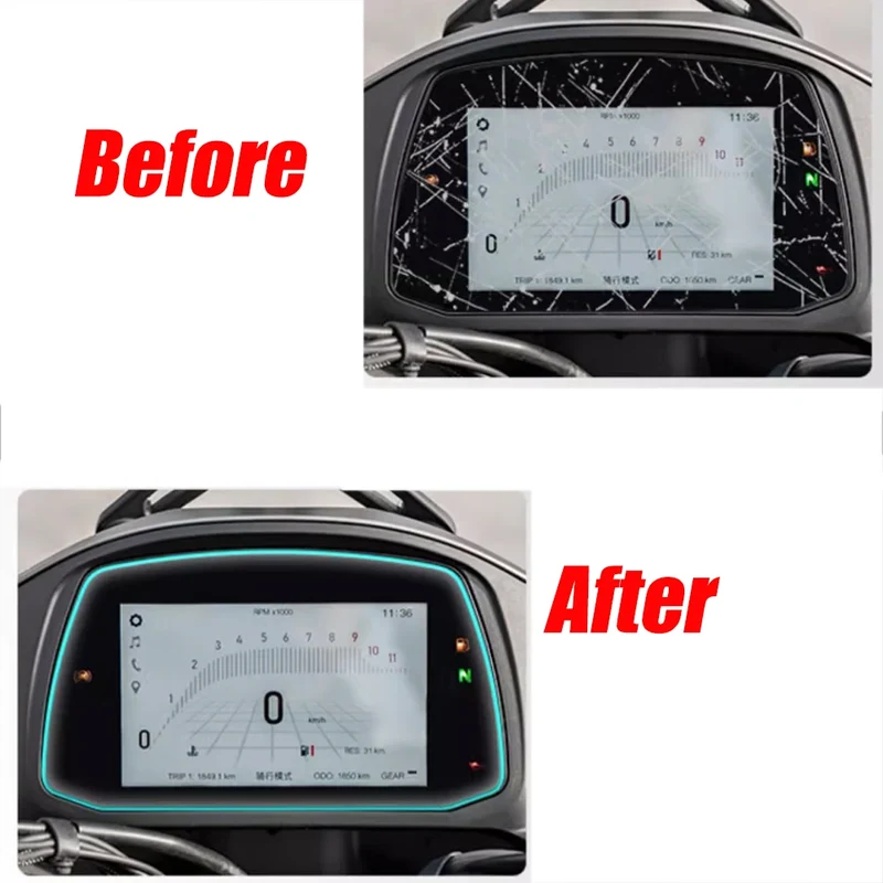 Motorcycle Anti-scratch Dashboard Screen Protection Film LCD Protector For Morini XCape X Cape X-Cape 650 650X 650 X 2021 2022