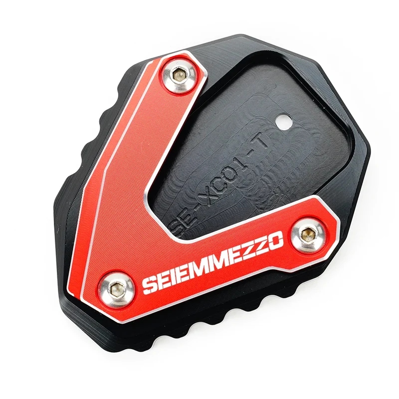 For Moto Morini SEIEMMEZZO SCR STR 650 2023 Motorcycle Accessories Kickstand Foot Side Stand Enlarger Pad Tire Valve Caps