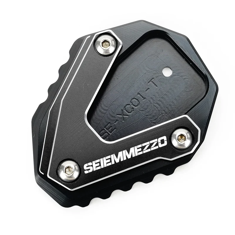 For Moto Morini SEIEMMEZZO SCR STR 650 2023 Motorcycle Accessories Kickstand Foot Side Stand Enlarger Pad Tire Valve Caps