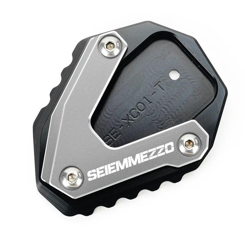 For Moto Morini SEIEMMEZZO SCR STR 650 2023 Motorcycle Accessories Kickstand Foot Side Stand Enlarger Pad Tire Valve Caps