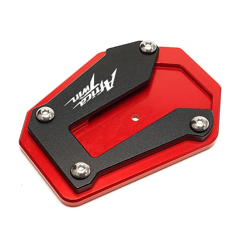 Motorcycle Kickstand Enlarger Side Stand Extension Pad Valve Caps For Honda Africa Twin CRF1100L CRF 1100 L 2020 2021 2022 2023