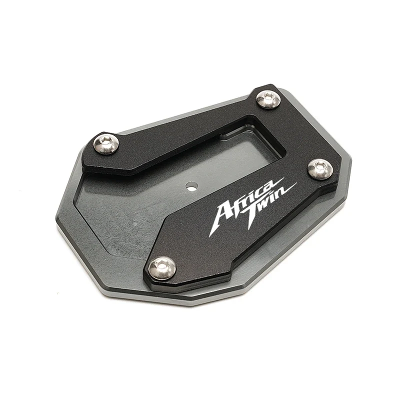 Motorcycle Kickstand Enlarger Side Stand Extension Pad Valve Caps For Honda Africa Twin CRF1100L CRF 1100 L 2020 2021 2022 2023