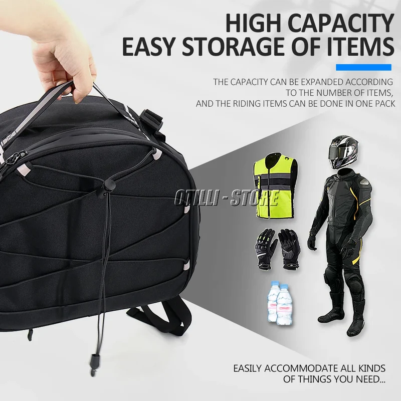New Waterproof Motorcycle Tail Bag Multifunction Rear Seat Bag High Capacity For BMW R1200GS R1250GS LC Advenutre F850GS F750GS