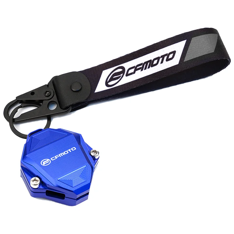 For CFMOTO MT800 250SR 450SR 700CL-X 800MT MT 800 MY22 Motorcycle Accessories Key Cover Case Shell Embroidery Badge Keyring