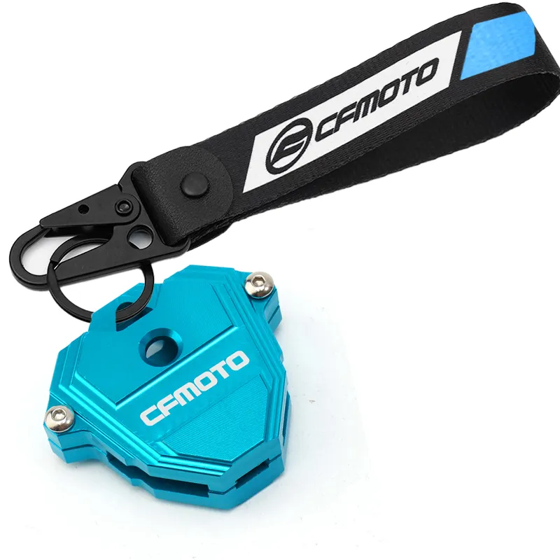 For CFMOTO MT800 250SR 450SR 700CL-X 800MT MT 800 MY22 Motorcycle Accessories Key Cover Case Shell Embroidery Badge Keyring