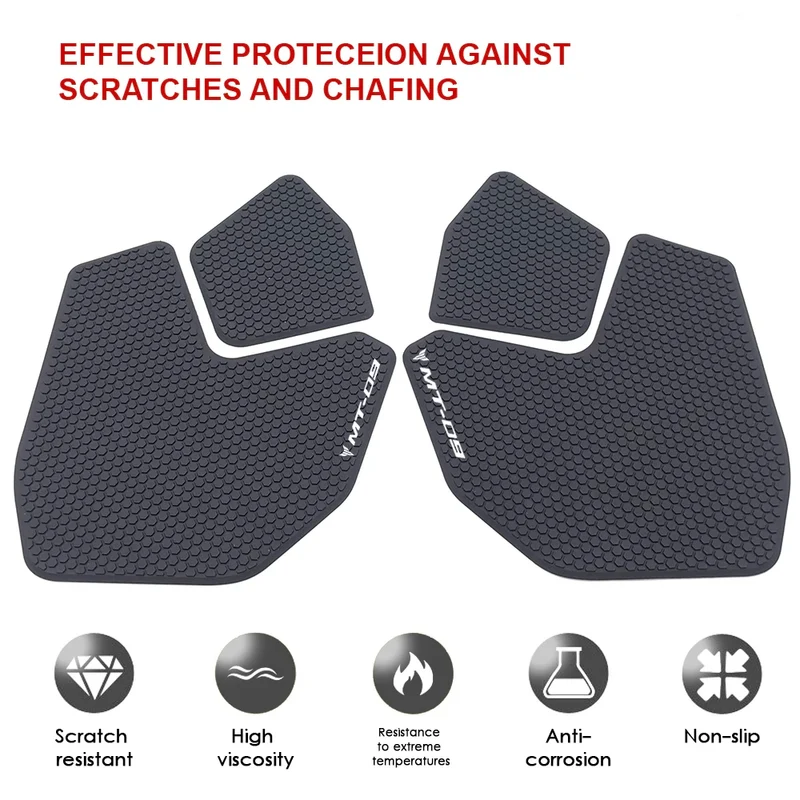 For YAMAHA FZ09 FZ 09 MT 09 MT09 2015 2013-2020 Motorcycle Tank Traction Pad Side Gas Knee Grip Protective Sticker Protector