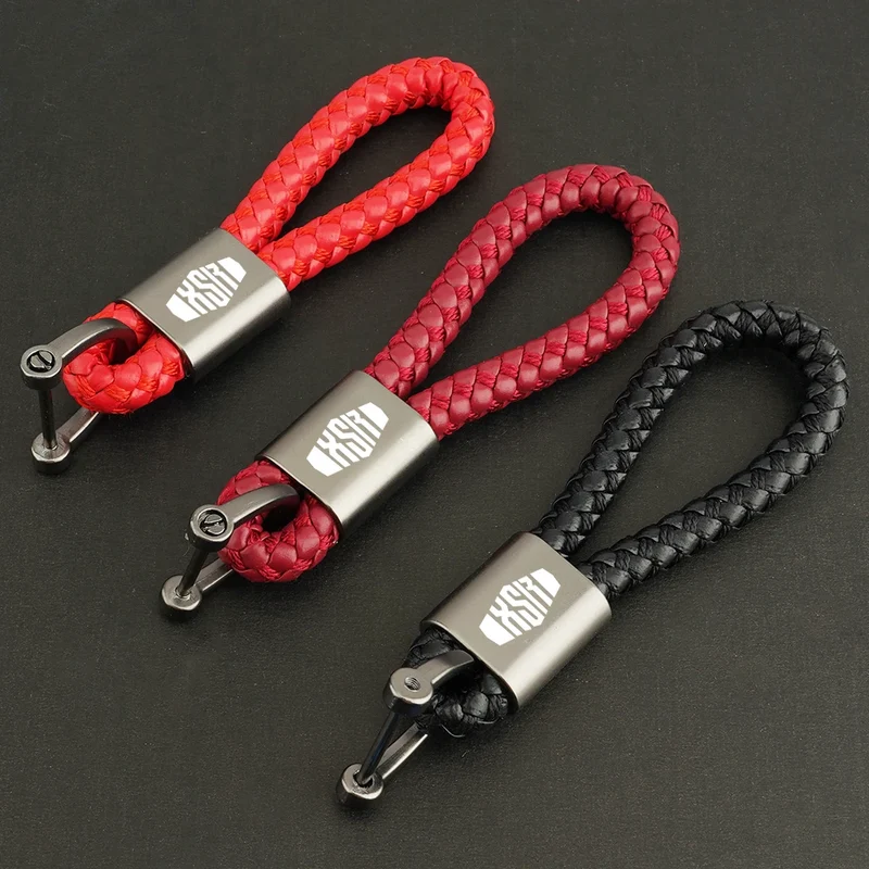 With Logo "XSR" For Yamaha XSR700 XSR900 XSR 700 900 2015-2023 Motorcycle Keychain Keyring Key Chains Lanyard Chain Key Rings