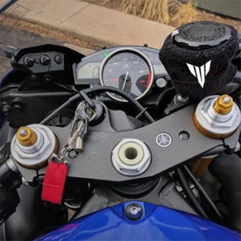 For YAMAHA MT09 MT07 MT10 FZ07 FZ09 MT-07 MT-09 Motorcycle Front Brake Reservoir Sock Fluid Oil Tank Cup Cover Sheath Sleeves