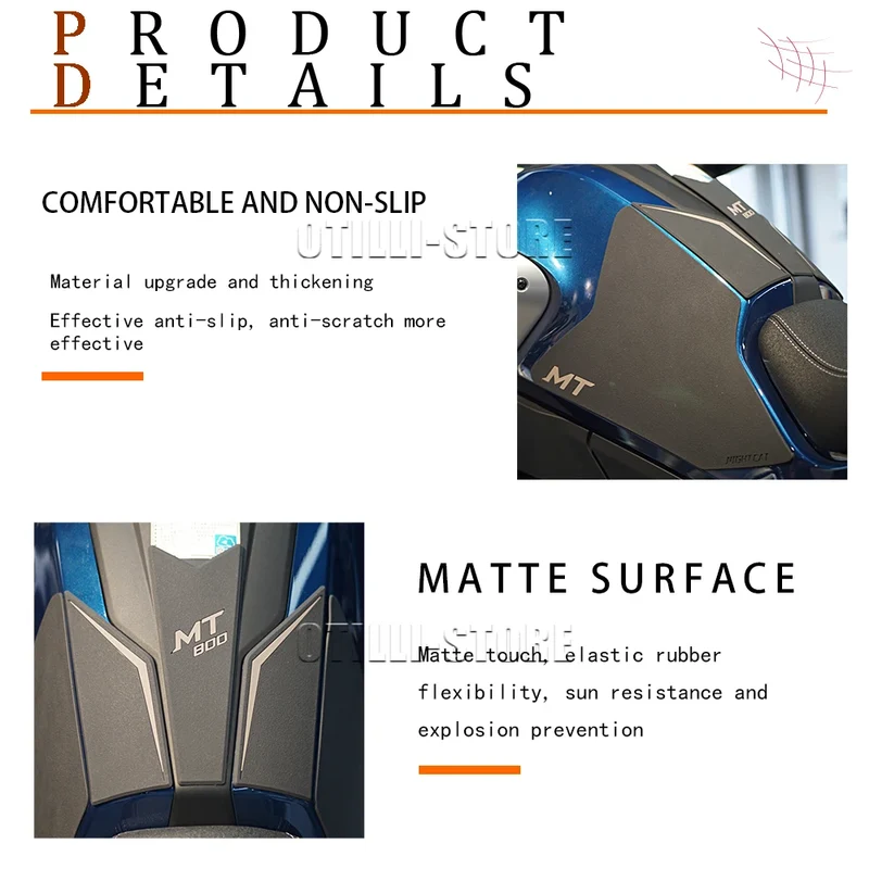 New Motorcycle For CFMOTO 800MT 800 MT 800 mt 3M Fuel Tank Pad Protector sticker Knee Grip Antiskid Side Decal Kit Decoration