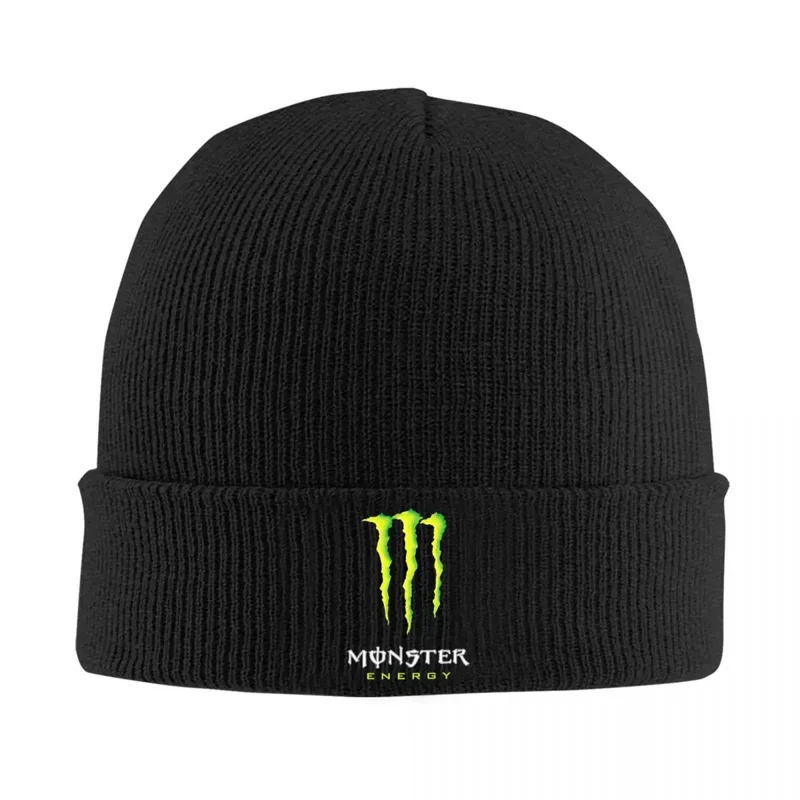 Monsters Racing E-Energy Sports Merch Winter Rib Knit Cuffed Beanie For Men Women Knitted Skull Cap Bonnet Knit Hat